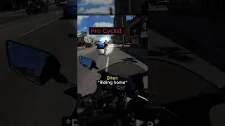 Biker Takes Down PRO Cyclist! 🔥🥰🥀