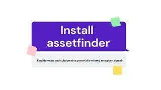 Install assetfinder