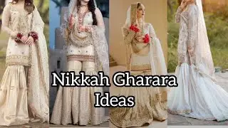 Latest white nikkah dresses || Ghrara white sharara for bridal look || Beautiful nikkah dress