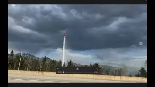 Banff Alberta Canada Fire May 3rd 2023 supposed to be a controlled fire but out of control instead