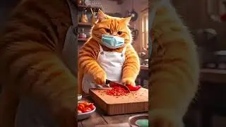 Fat Cat Cooking  #cat #cooking #fish #potatoes #reels #viral #trending  #funnycats #pets #cute