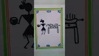 𝐰𝐚𝐫𝐥𝐢   𝟐𝟑   𝐢𝐧𝐝𝐢𝐚𝐧 𝐭𝐫𝐢𝐛𝐚𝐥  𝐰𝐚𝐫𝐥𝐢 𝐚𝐫𝐭 #creativeworks #art #manyam #tribalart