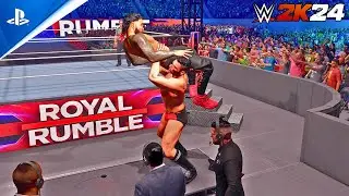 FULL MATCH - Gunther vs Jey Uso - RAW Tag Team Championship at Royal Rumble - WWE 2K24 PS5