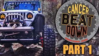 Cancer Beat Down Part 1 | Rock Crawling at Hawk Pride Offroad | One Ton Jeeps on 40s, 42s, 43