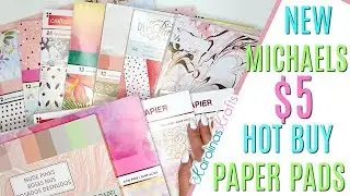New Michaels Hot Buy Paper Pads for only $5 including a Paper Pad Flip Thru, Michaels Paper Pads