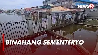 Sementeryo sa Hagonoy, Bulacan, lubog pa rin sa baha