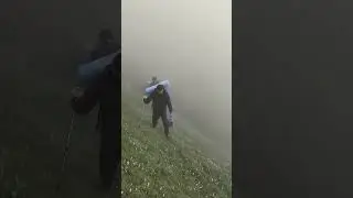 Careful on foggy treks #travel #love #adventure #ytshorts #viral