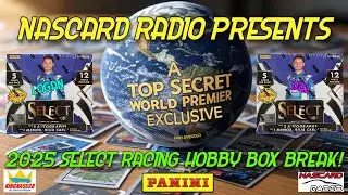 @kingnascar & @nascardradio rip a 2025 Select Racing Hobby Box in a Worldwide hobby exclusive!