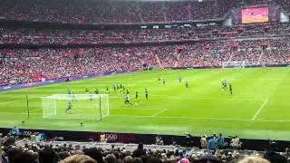 Gaston Ramirez hits post at Wembley (london 2012)