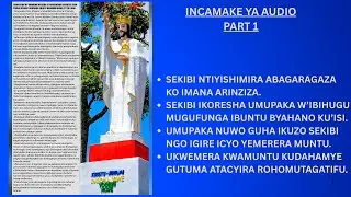 GUTSINDWA K'UBUBASHA BWATANGIRANYE NA MUNTU PART 1