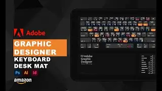 Adobe Designer Keyboard Shortcut Desk Mat 🖥️ Photoshop + Illustrator + InDesign in One Place!