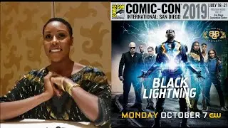 Christine Adams Interview | The CW Black Lightning SDCC 2019 | Lynn Pierce