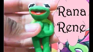 ♥TUTORIAL♥Rana rene en porcelana fria♥Kermit the Frog in cold porcelain