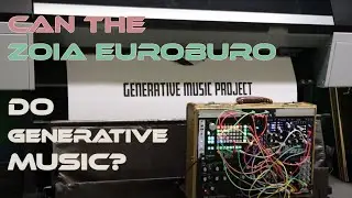 Zoia Euroburo creating generative Music from the Print Room