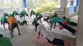 Surya namaskar| Yoga class| SBG SCHOOL #yoga #healthylifestyle 