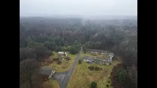 Munitionslager D&uuml;nsen von oben mit der DJI Mini 3 Pro Lost Place