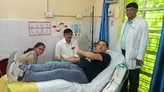 Hyder Ali jhansi ने अरविन्द भैया केबर्थडे पर 54 वी बार रक्तदान किय#filmstar #comedy #director #love