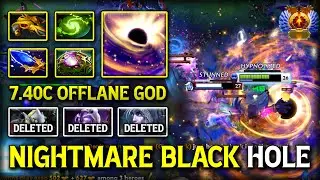 NIGHTMARE LATE GAME OFFLANE Enigma | OC + Refresher Orb Build EPIC 2X BLACK HOLE END GAME DotA 2