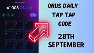 onus daily tap tap code for 28th september  / onus daily combo code for airdrop