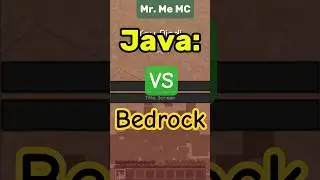 Java vs Bedrock #mc #mctutorial #gaming  #minecraftshorts #memes #shorts #trending #mrmemc #music