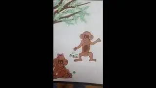 La guenon, le singe et la noix