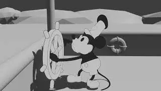 Steamboat Willie in 3D! (Whistle Scene)