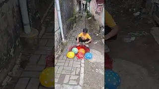 Letusin Banyak Balon #funny #balon #comedy #balonmeletus