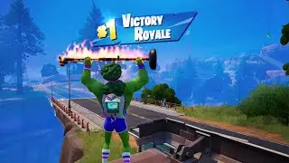 *NEW* BROCK SKIN IN FORTNITE PS5 + A VICTORY ROYALE WIN! (SOLO)