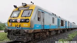 07778 Manmad - Nanded Demu Express | Demu Train Acceleration | Indian Railways Train Videos