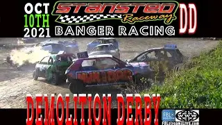 Stansted Raceway. DD. Demolition Derby. 10th October 2021. Full contact Banger racing. #freetowatch