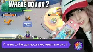 RANK 1 GARCHOMP PRETENDS TO BE BEGINNER TO GET COACHING FROM CUTE GIRLS ! POKEMON UNITE !