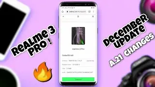 Realme 3 Pro 5 New December update | Dark mode toggle Security patch,Flash on call DEC 2019
