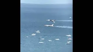 The Air Force Thunderbirds at the 2025 Chicago Air and Water Show 2