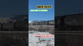 Union Pacific's M-GRRV Departs Portola for Northern California's Beautiful Feather River Canyon