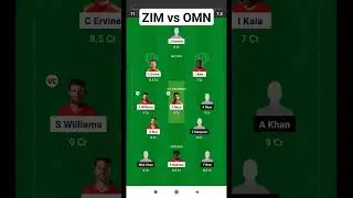 zim vs omn dream11 prediction today || zim vs omn dream11 team || odi wc qualifiers #shorts #dream11