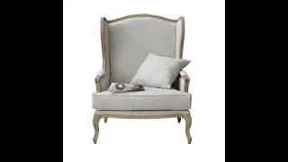 Hoolnn Furniture --Mid-Century Furniture Luxury French Style Wingback chair HL198