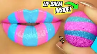 DIY Bouncy Ball Lip Balm/LipStick!? Weird Bouncy Lip Balm!