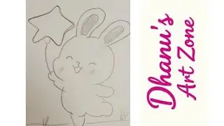 How to draw cute rabbit drawing... Easy drawing... Cute animal drawing....