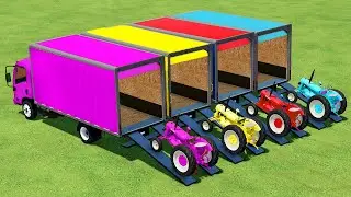 GIANT TRACTORS OF COLORS! JCB FASTRAC & CLASS & JOHN DEERE & LANDINI TRACTORS and CORROT - FS22
