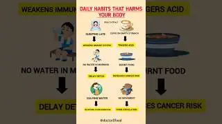 6 Daily Habits That Harm Your Body | Health Mistakes to Avoid #healthyeating #healthylifestyle