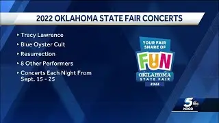 List of concerts for 2022 Oklahoma State Fair released