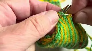 Kitchener Stitch, pair 98 of my project to design & knit 100 pairs of Fairisle socks.