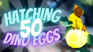 HATCHING 50 DINOSAUR EGGS || Animal Jam