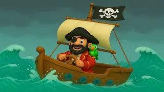 Pirate on the Boat! 🏴&zwj;☠️🌊 | Catchy Pirate Song for Kids | 3D Animated Sing-Along Adventure!