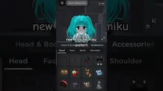 new hatsune miku avatar! #roblox #avatar