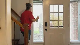 Son astuce pour la porte d’entrée va tous vous surprendre !