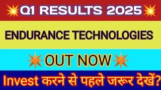 Endurance Technologies Q1 Results 2024 🔴 Endurance Result 🔴 Endurance Technologies Latest News