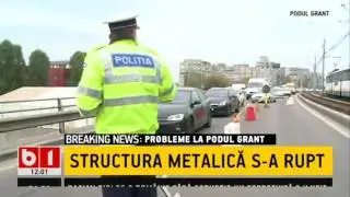 O problemă semnalată &icirc;n timpul nopții la Podul Grant a fost remediată abia ziua, după ce s au trezit