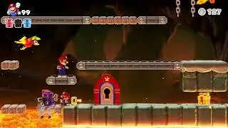 Mario vs. Donkey Kong | Fire Mountain Plus Level 3-2+ - 100% | Switch Gameplay