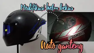 modifikasi helm yamaha carglos fullface